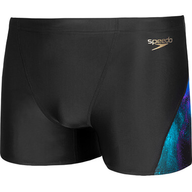 SPEEDO ALLOVER V-CUT Swim Shorts Black/Blue 2020 0
